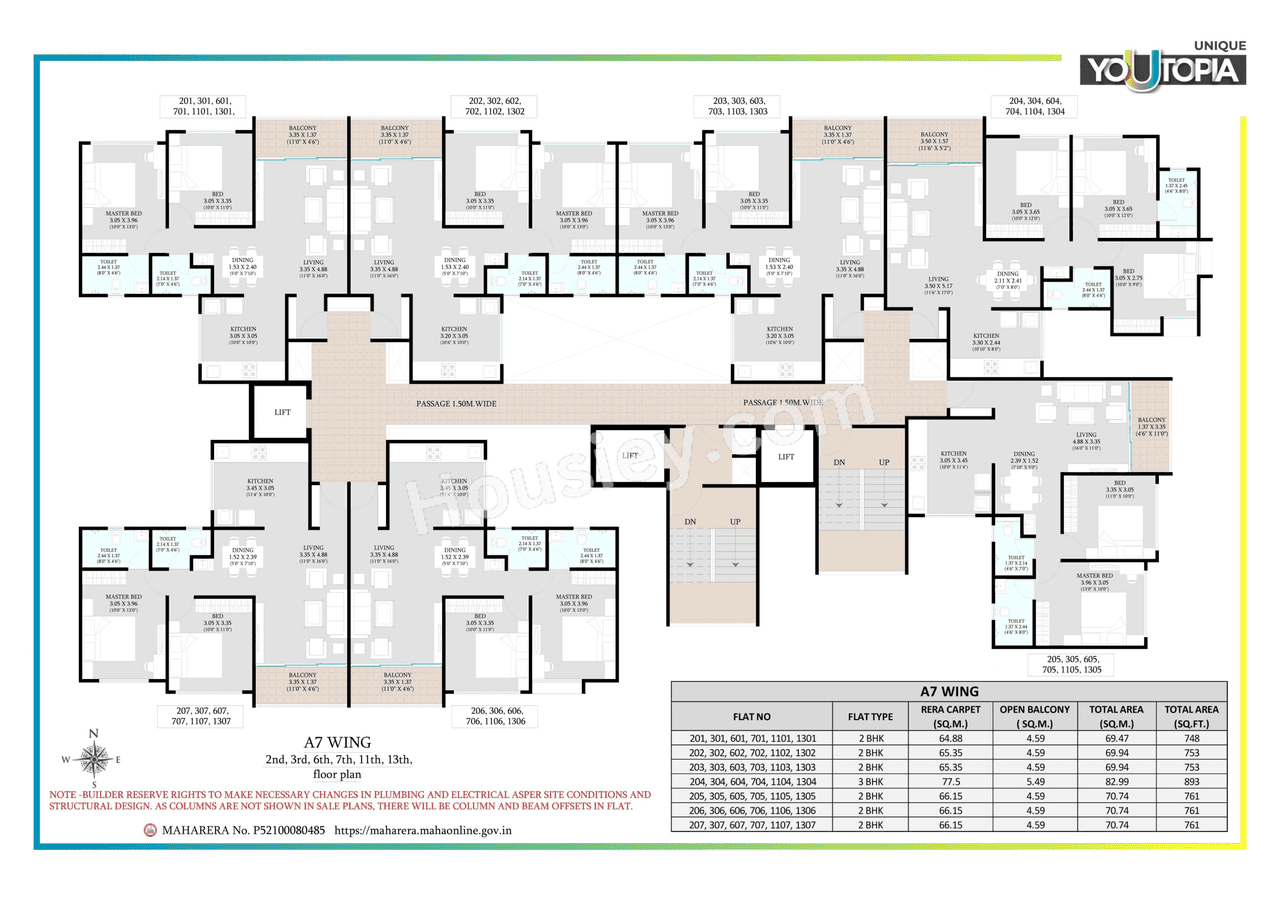 Unique Youtopia Phase 3 Floor plan 16