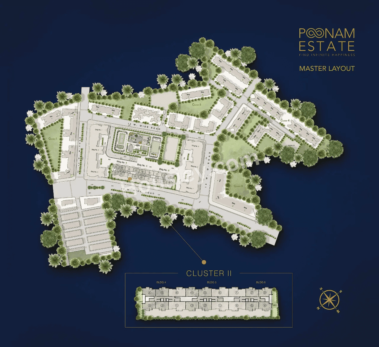 USD Poonam Estate Floor plan 1