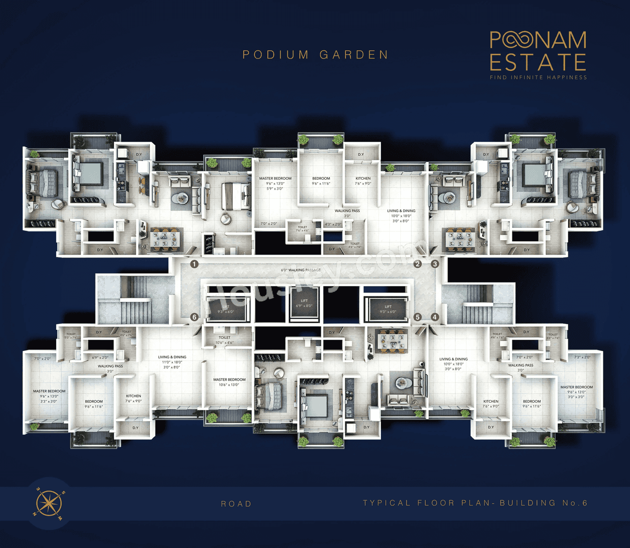 USD Poonam Estate Floor plan 2