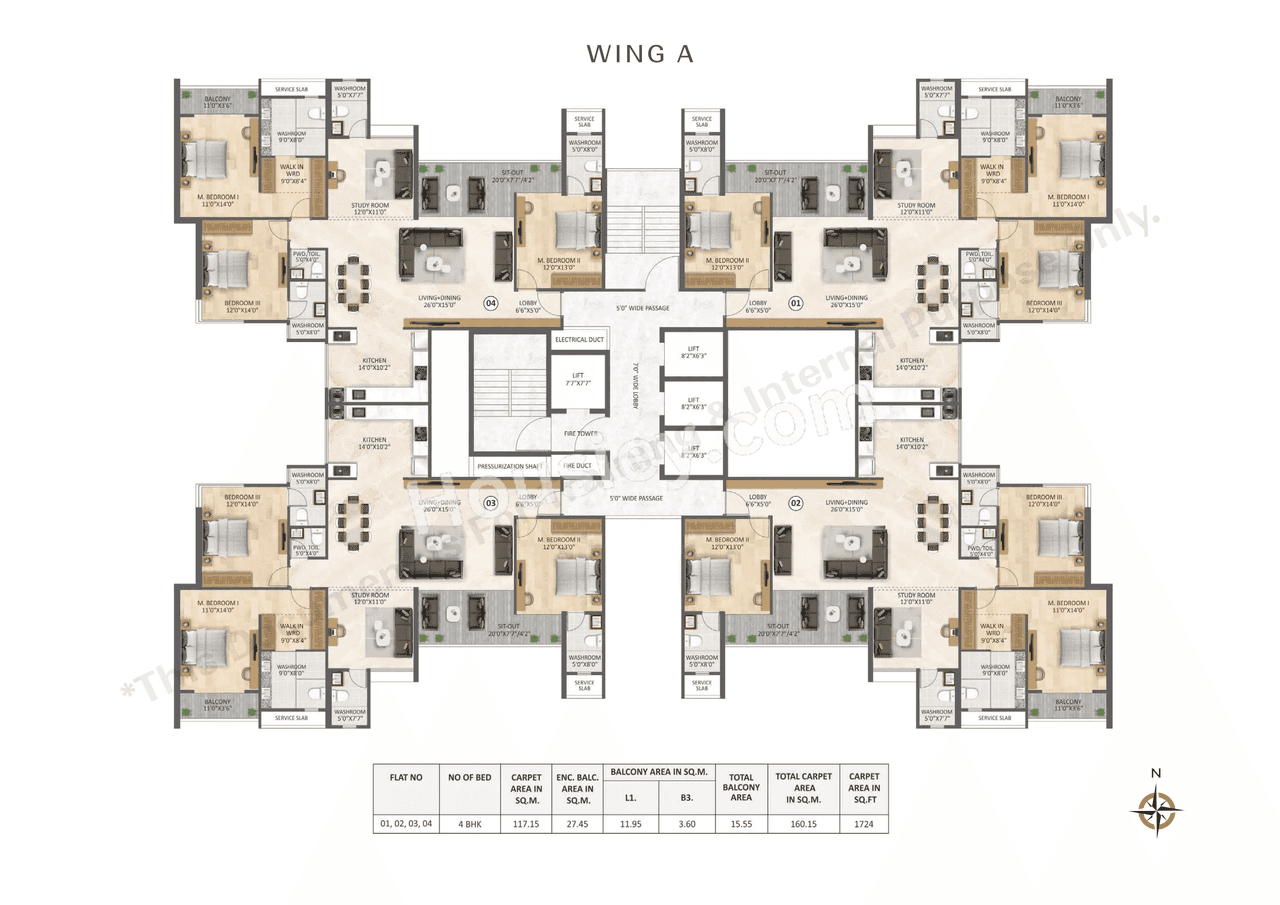 V One Heartland Floor plan 3