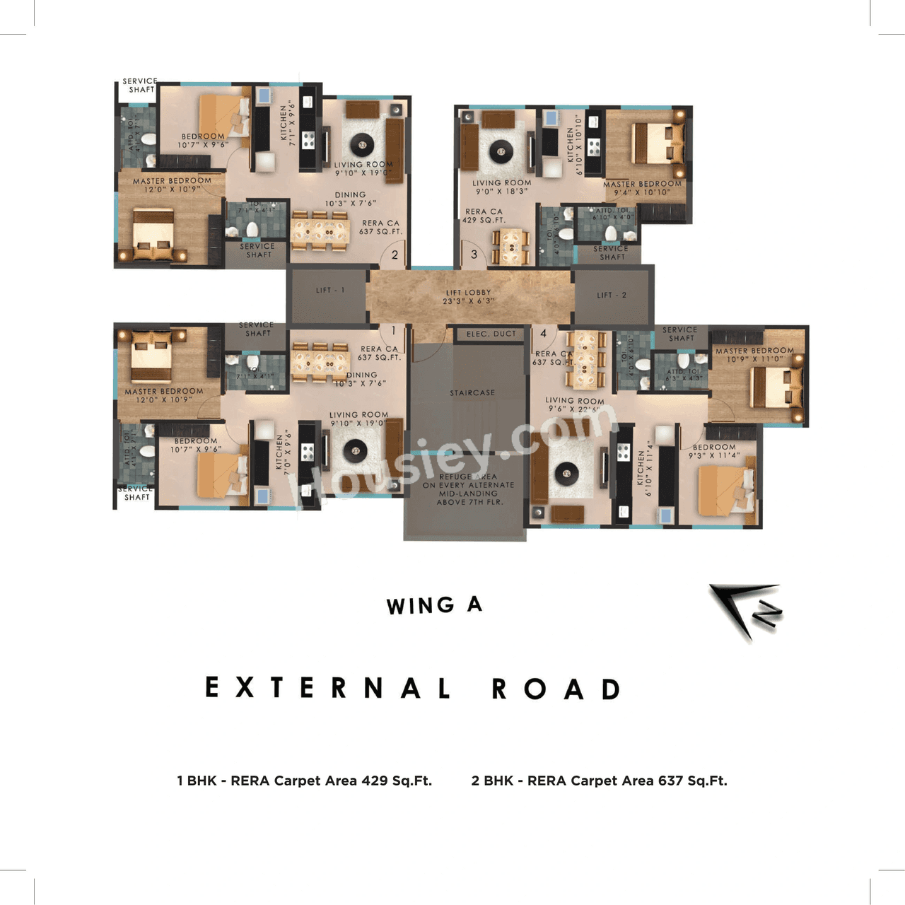 Vaibhavlaxmi Central Park Floor plan 1
