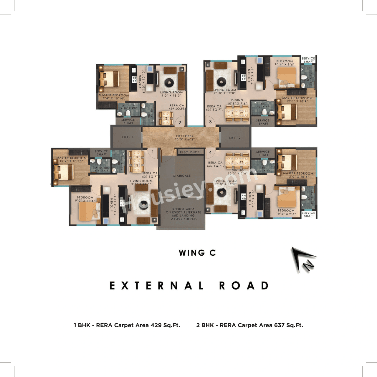 Vaibhavlaxmi Central Park Floor plan 3