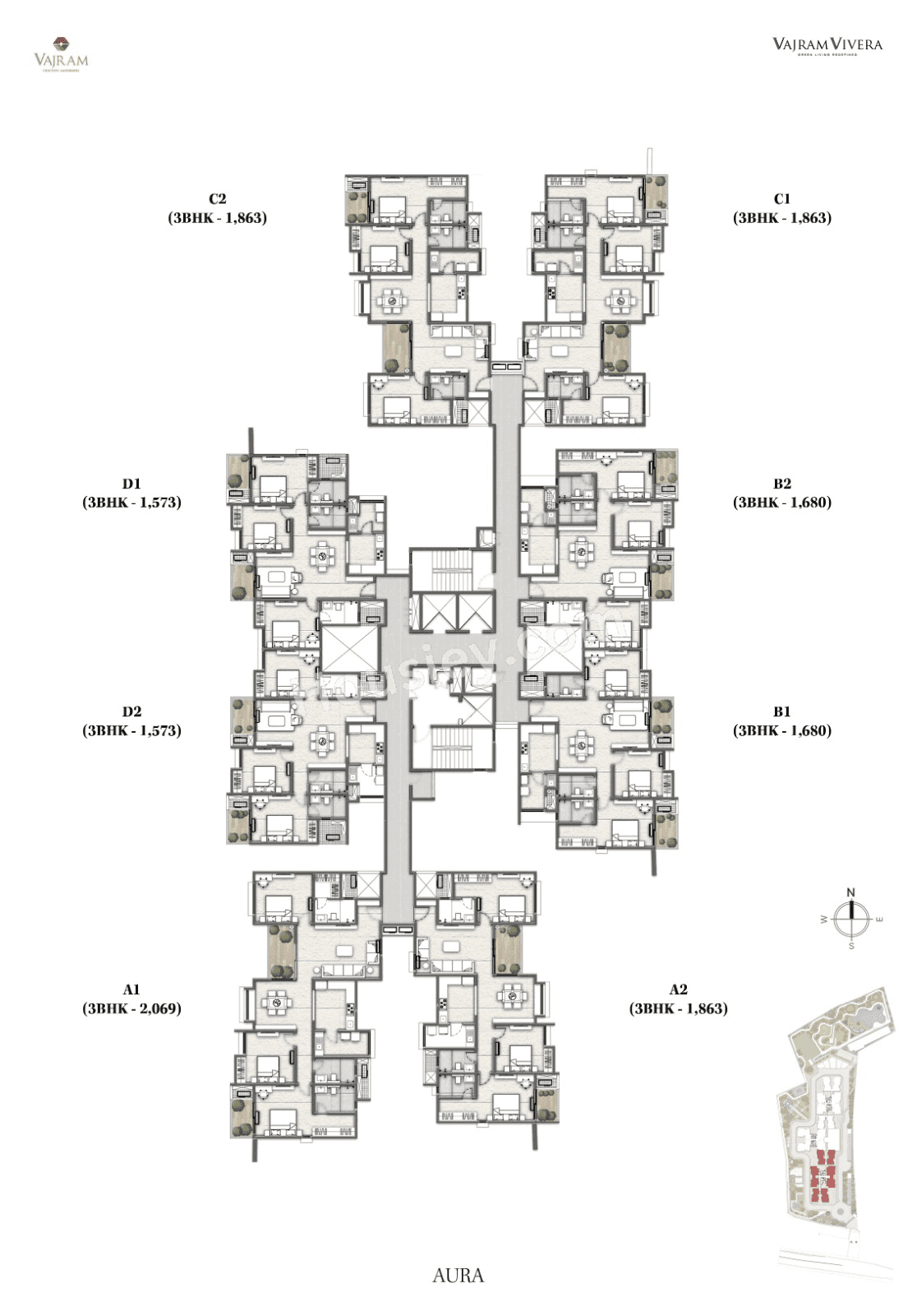 Vajram Vivera Floor plan 2