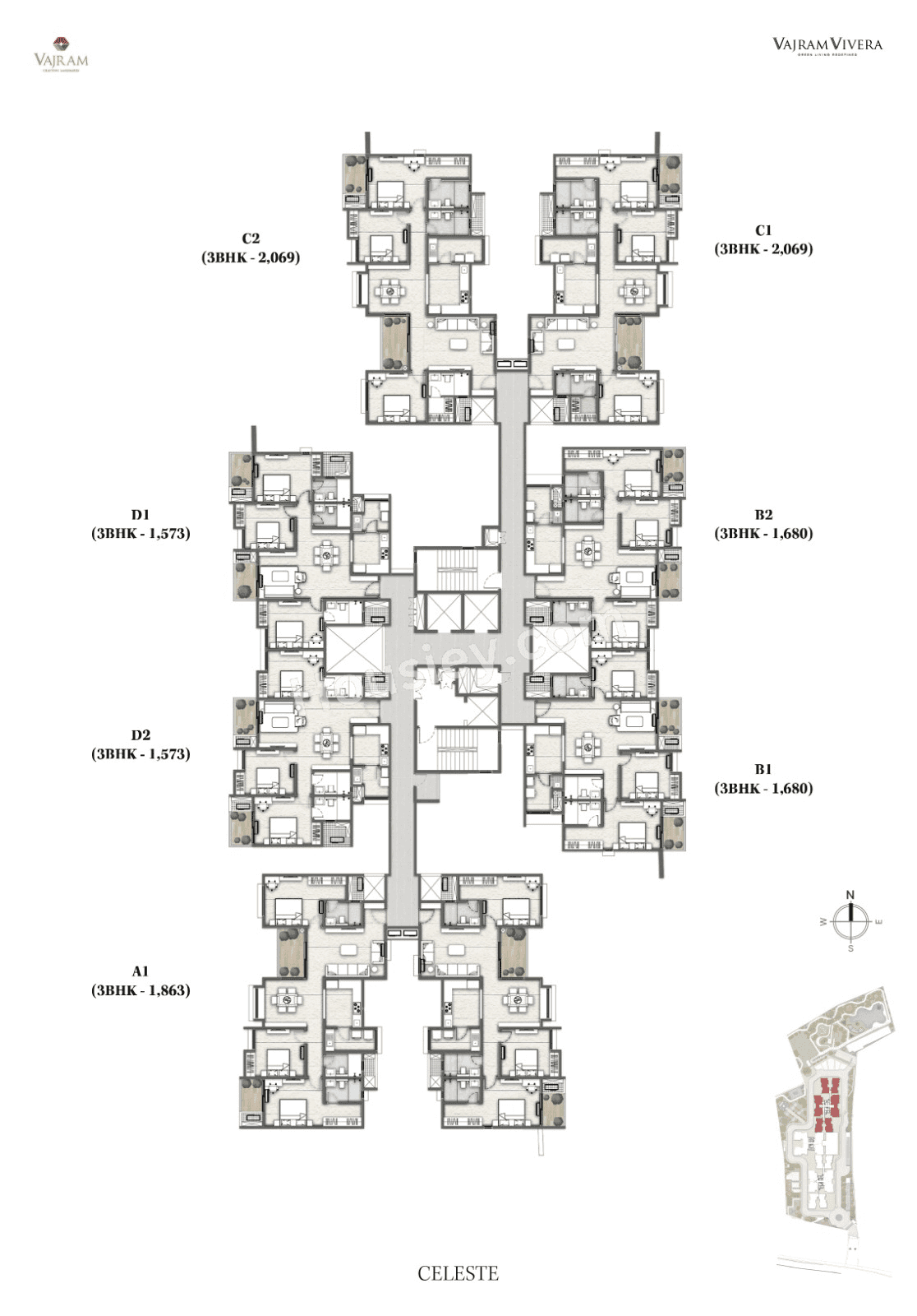 Vajram Vivera Floor plan 4