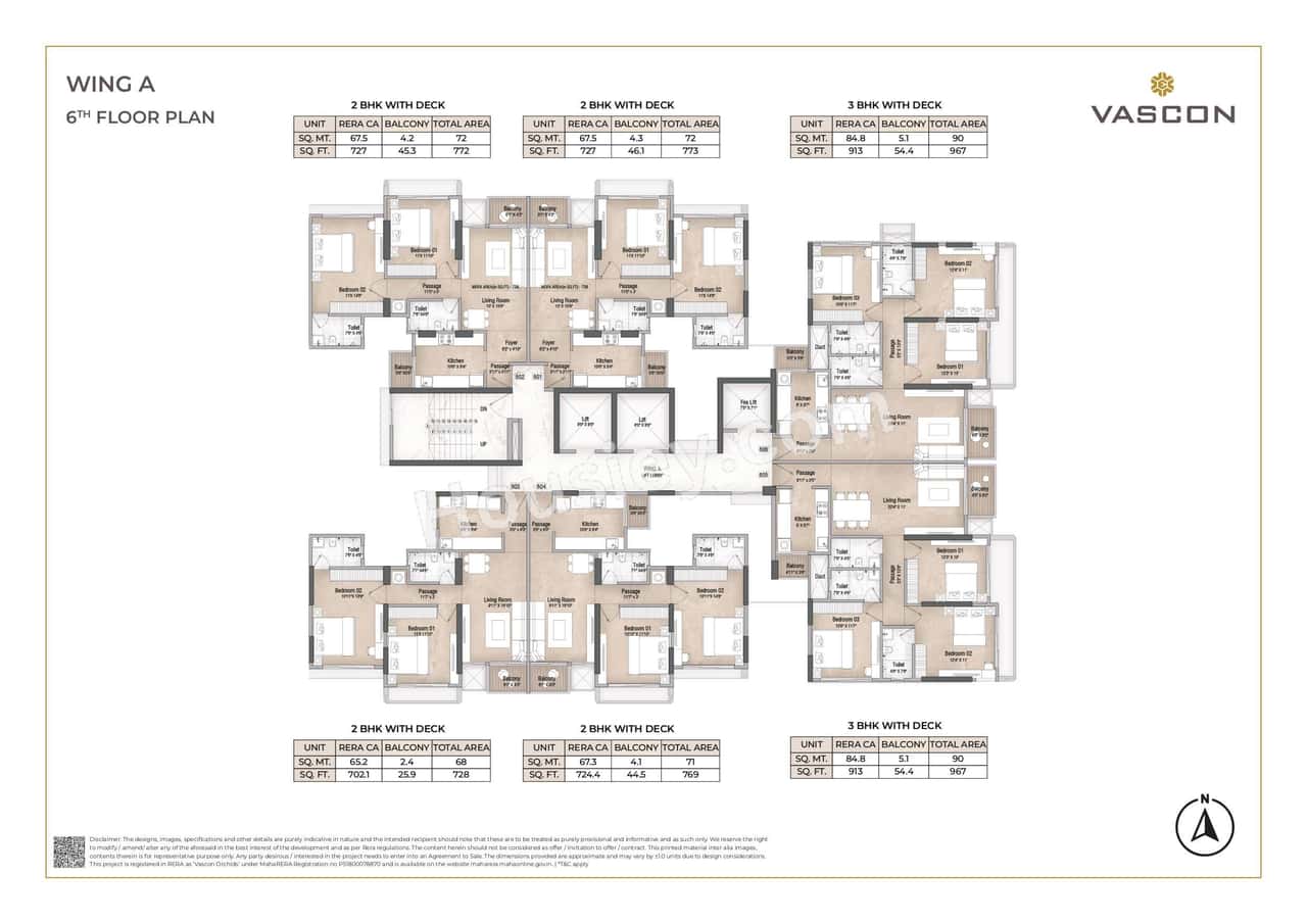 Vascon Orchids Floor Plan