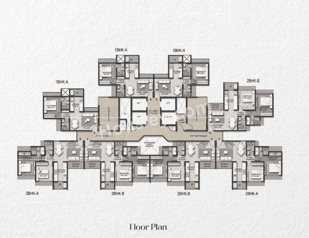 Vastu Park Floor plan 1