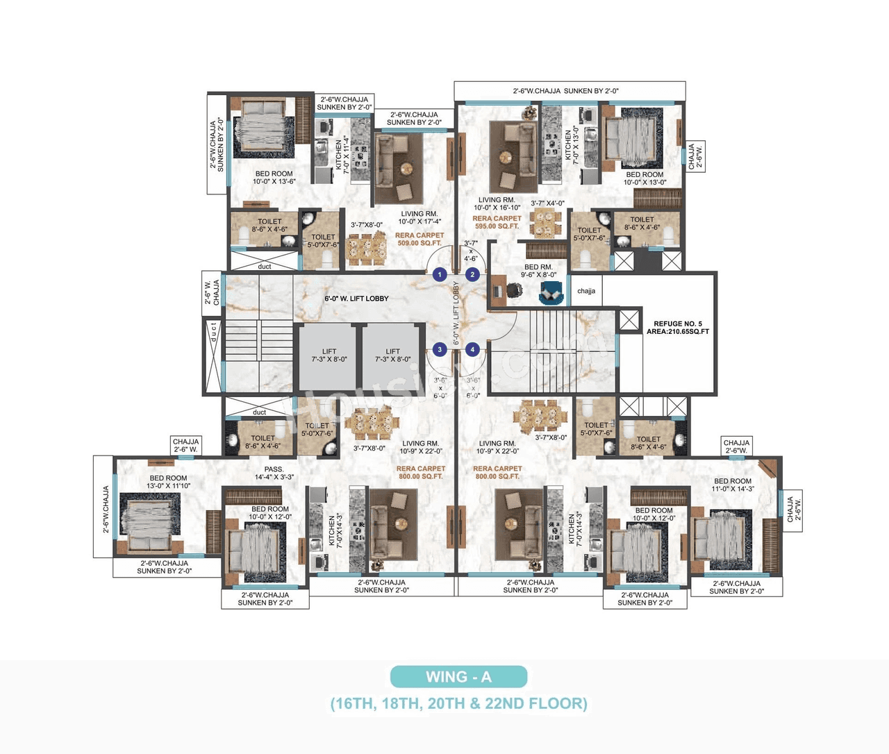 Vision Heights Floor plan 1