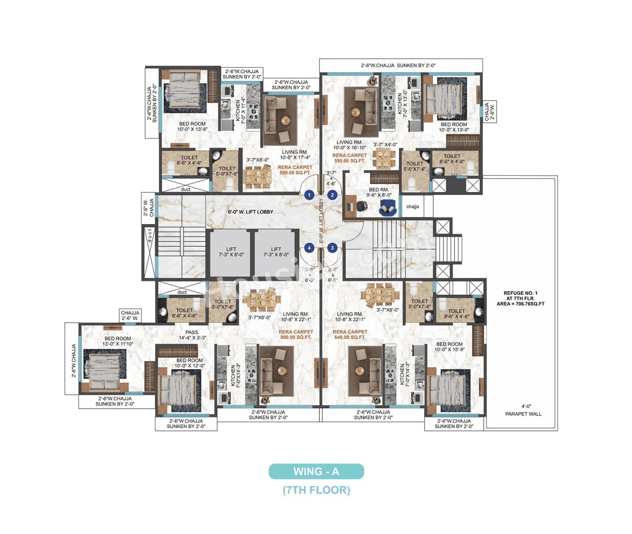 Vision Heights Floor plan 2
