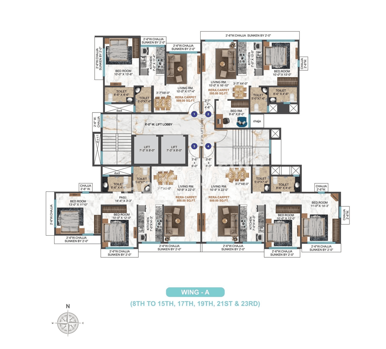 Vision Heights Floor plan 3