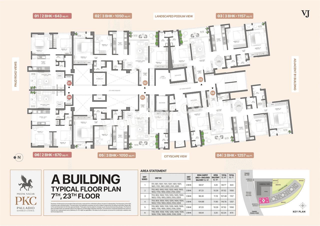 VJ Palladio Central Floor plan 3