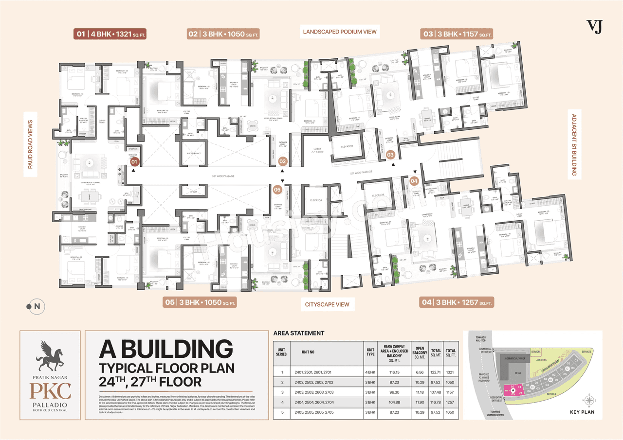 VJ Palladio Central Floor plan 4