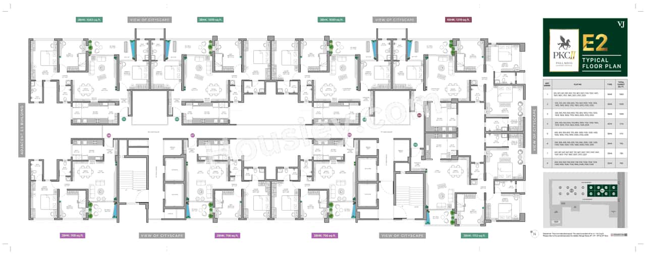 VJ Palladio Kharadi Central Floor plan 4