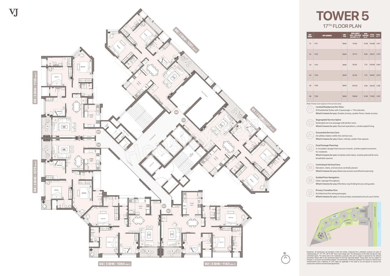 VJ Palladio Presidential Suites Floor plan 3
