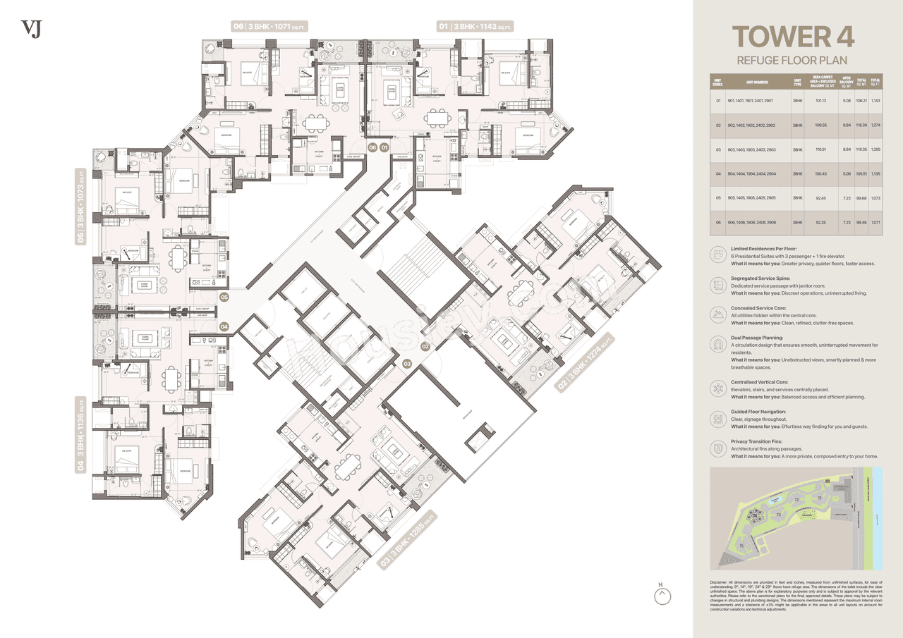 VJ Palladio Presidential Suites Floor plan 5