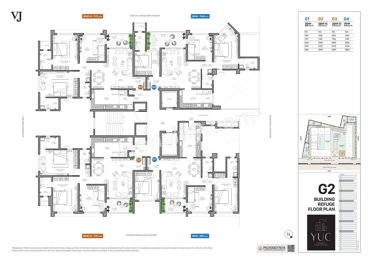 VJ Yashwin Urbo Centro Floor plan 12