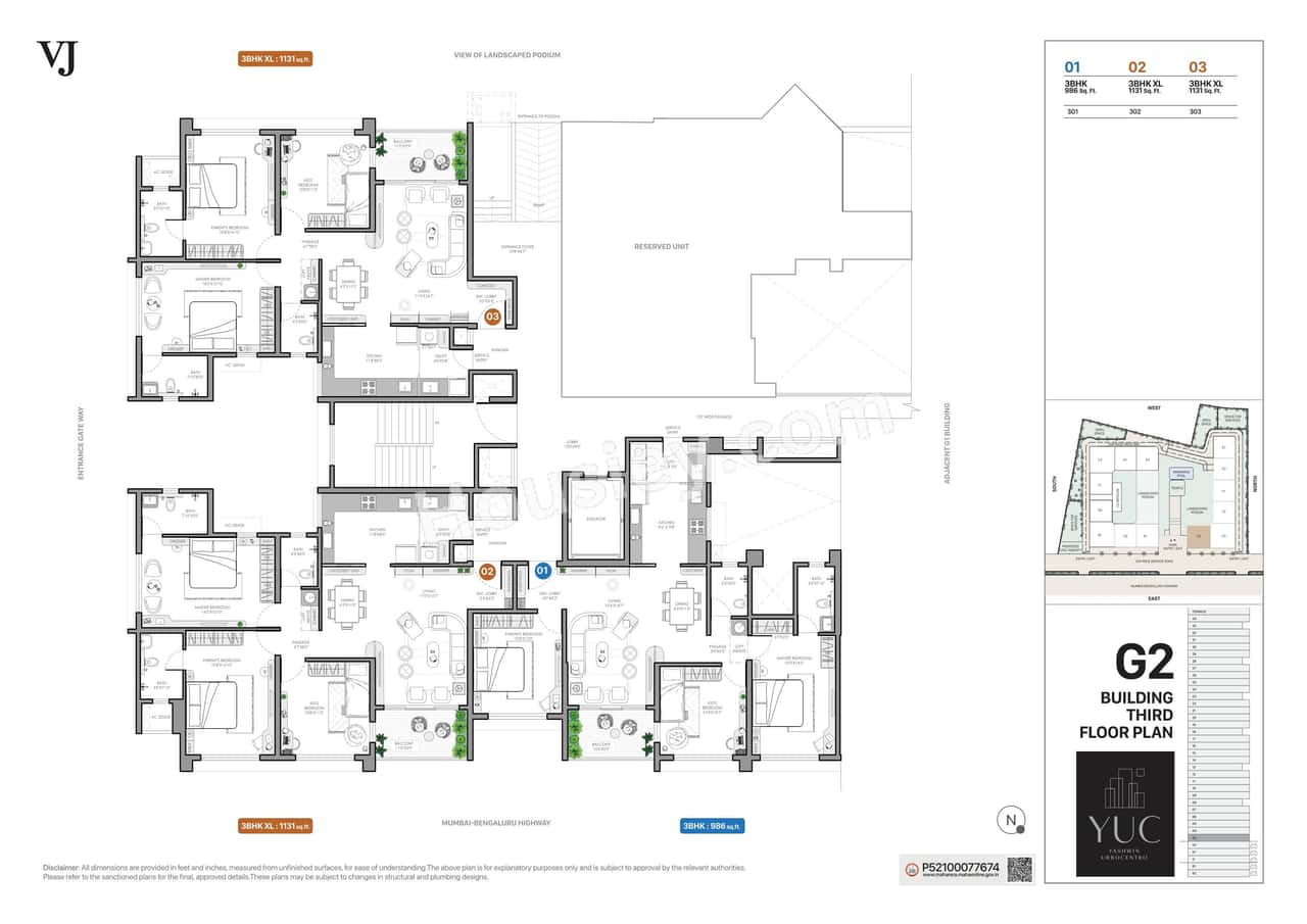 VJ Yashwin Urbo Centro Floor plan 14
