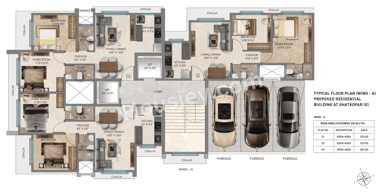 Vraj Emerald 60 Floor plan 1