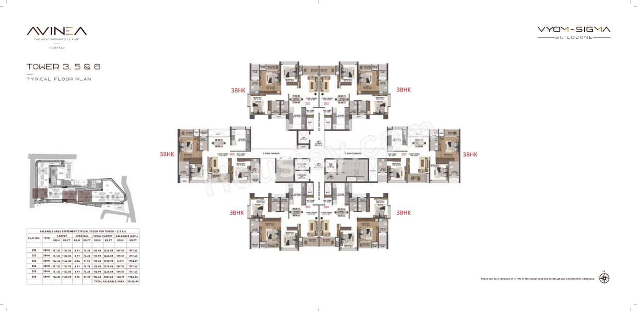 Vyomsigma Avinea Floor plan 1