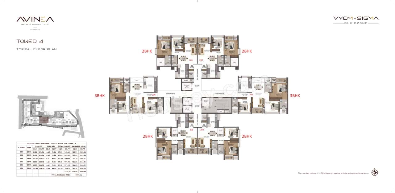Vyomsigma Avinea Floor plan 2