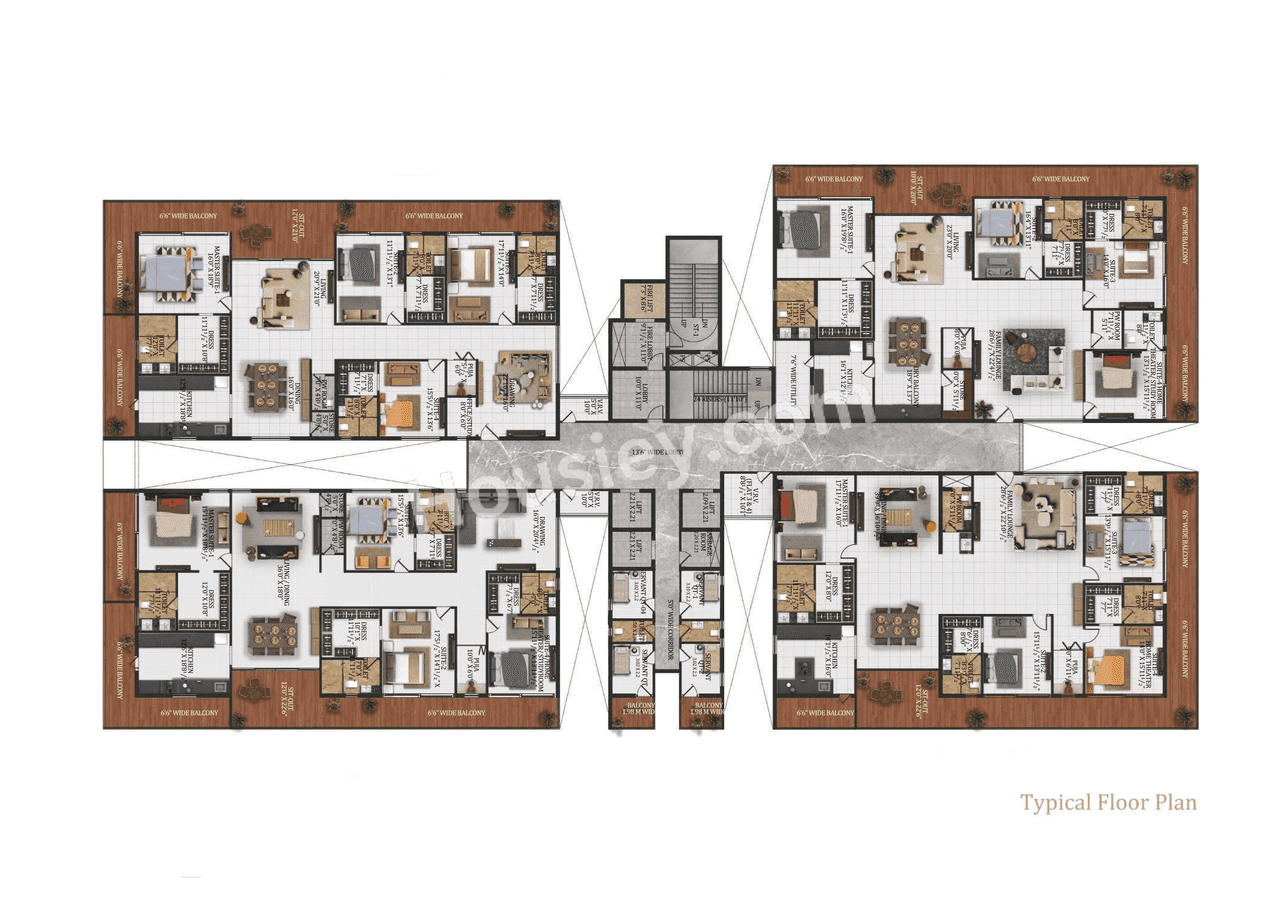 W by DSR Floor plan 3