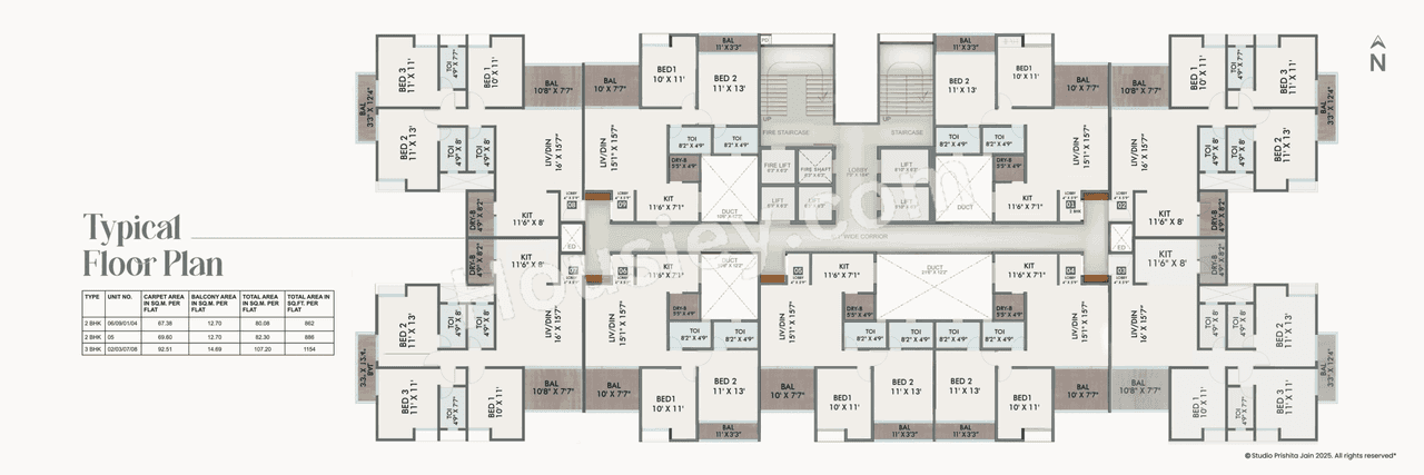 Yash Vastu Parkland Floor plan 3