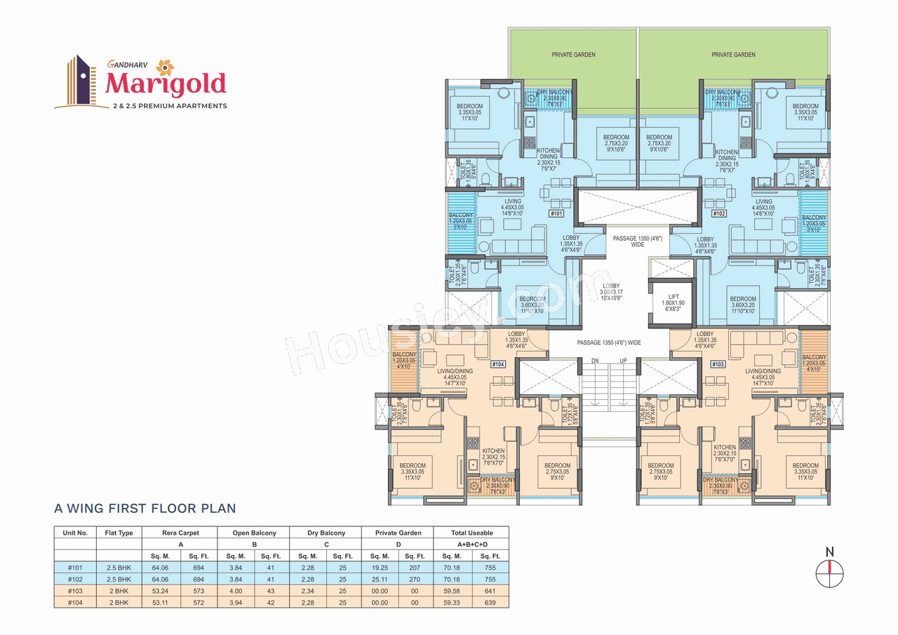 Yogesh Gandharv Marigold Floor plan 1