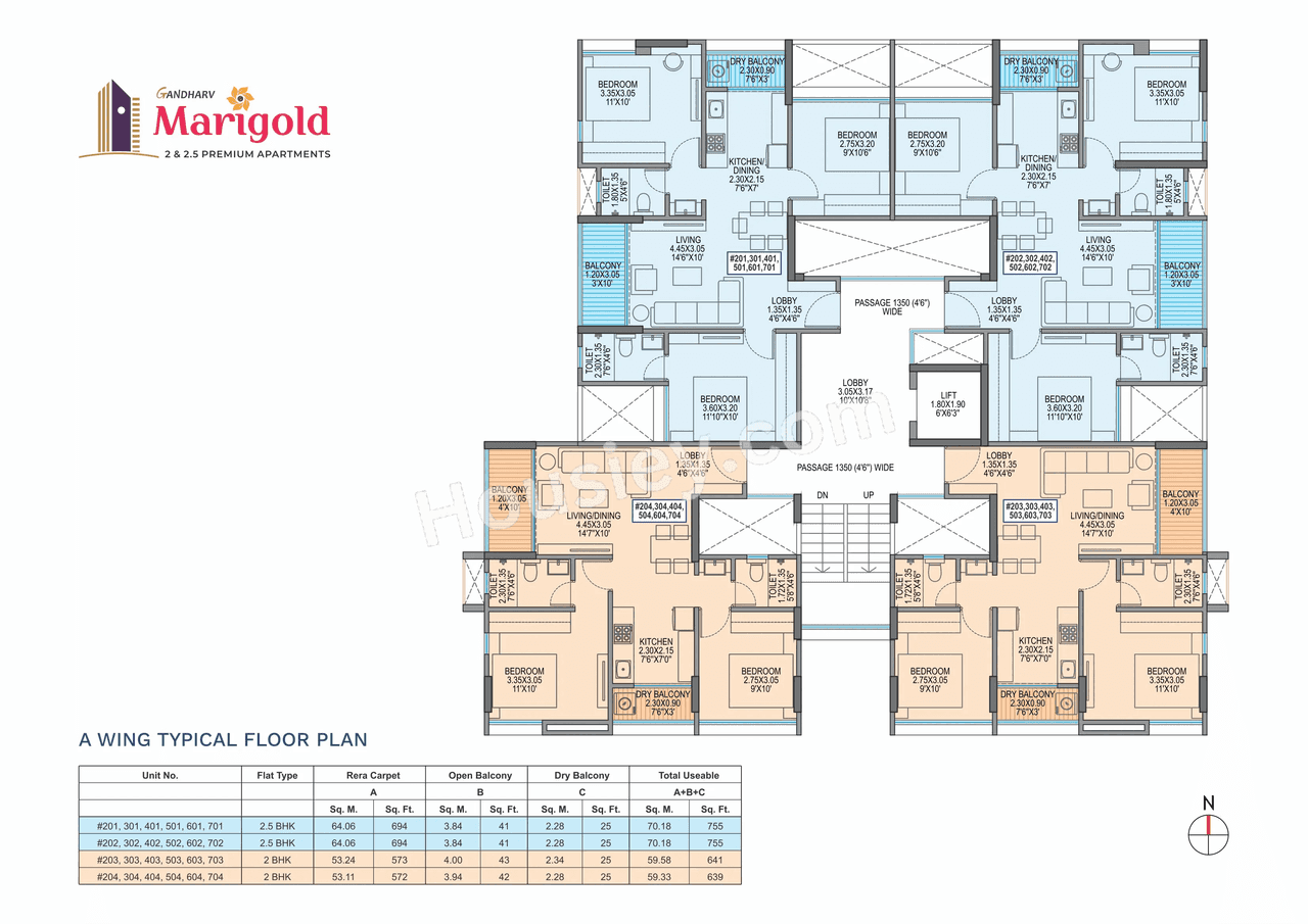 Yogesh Gandharv Marigold Floor plan 2