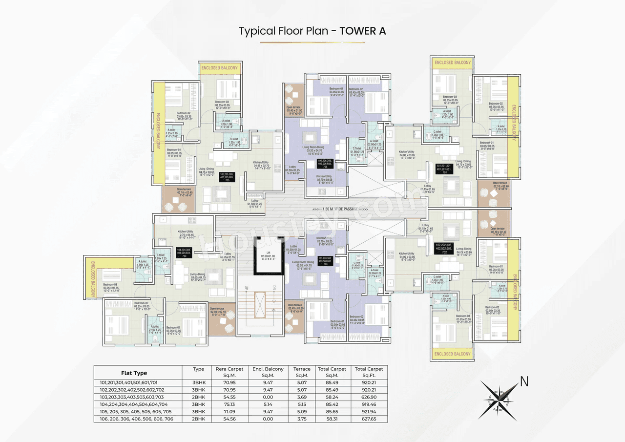 Yogesh Gandharva Nagari A3 Floor plan 1