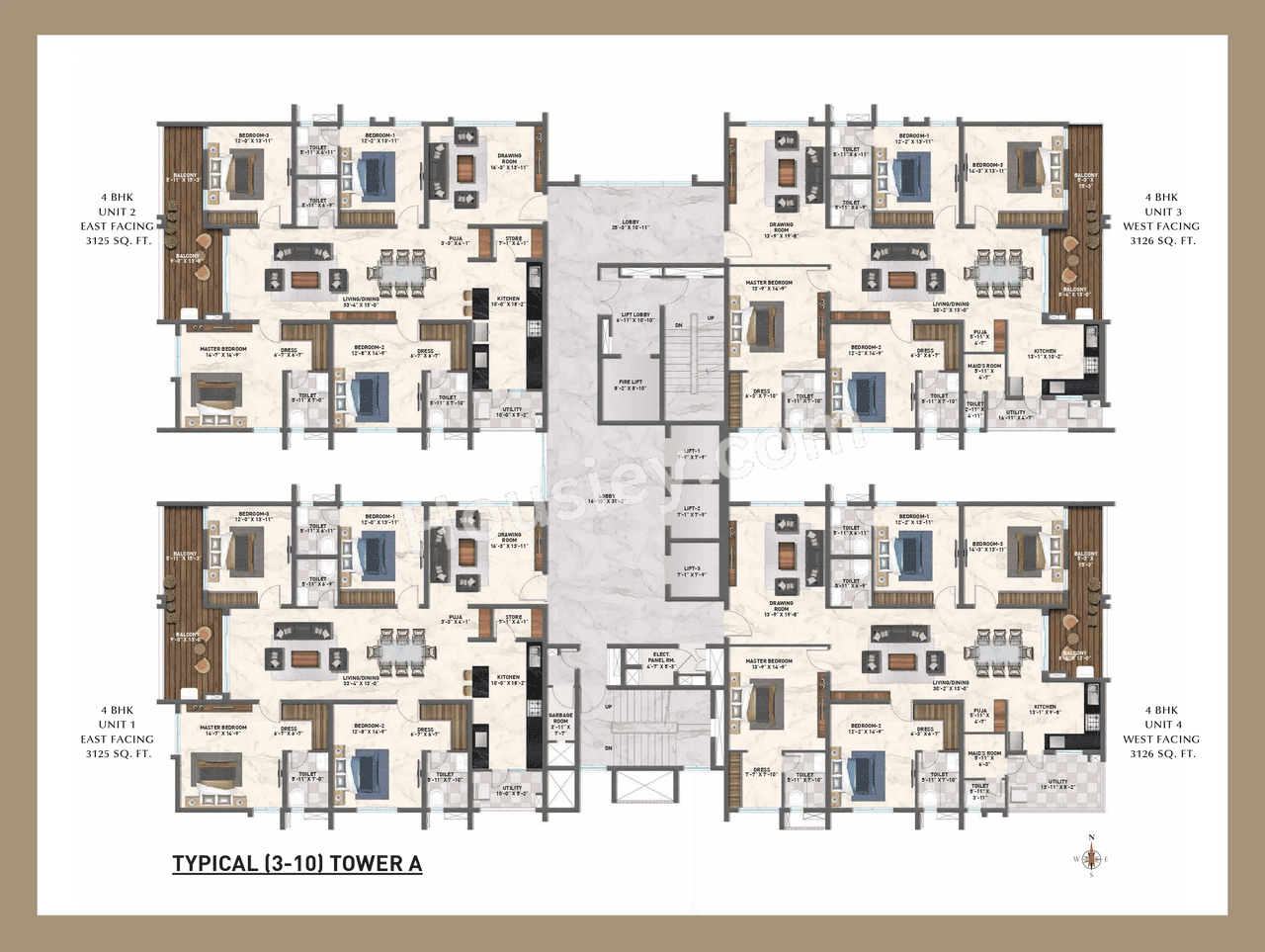 Zuari Gangothri Tribhuja Floor plan 1