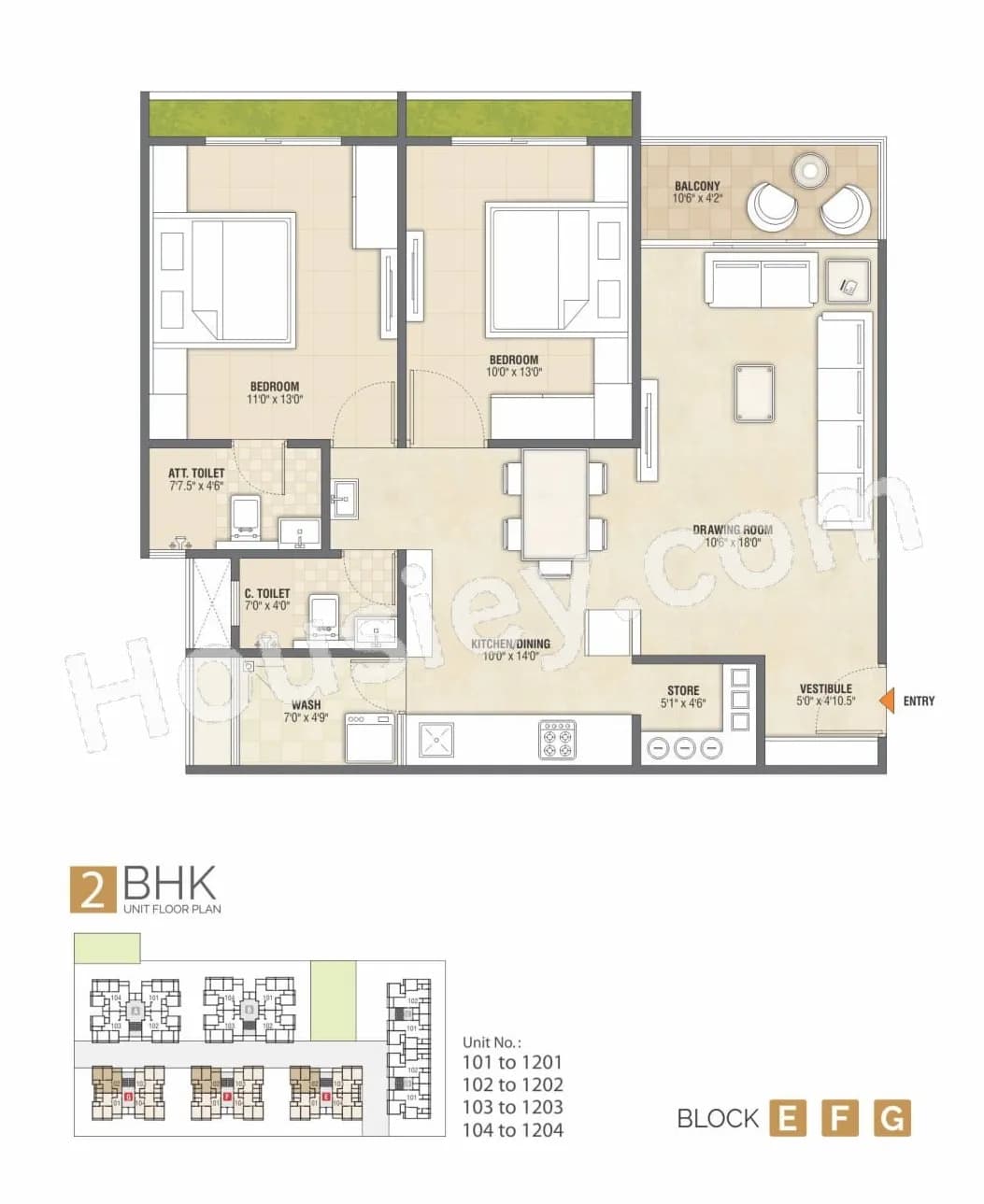 Unit plan - 1575 sq.ft.