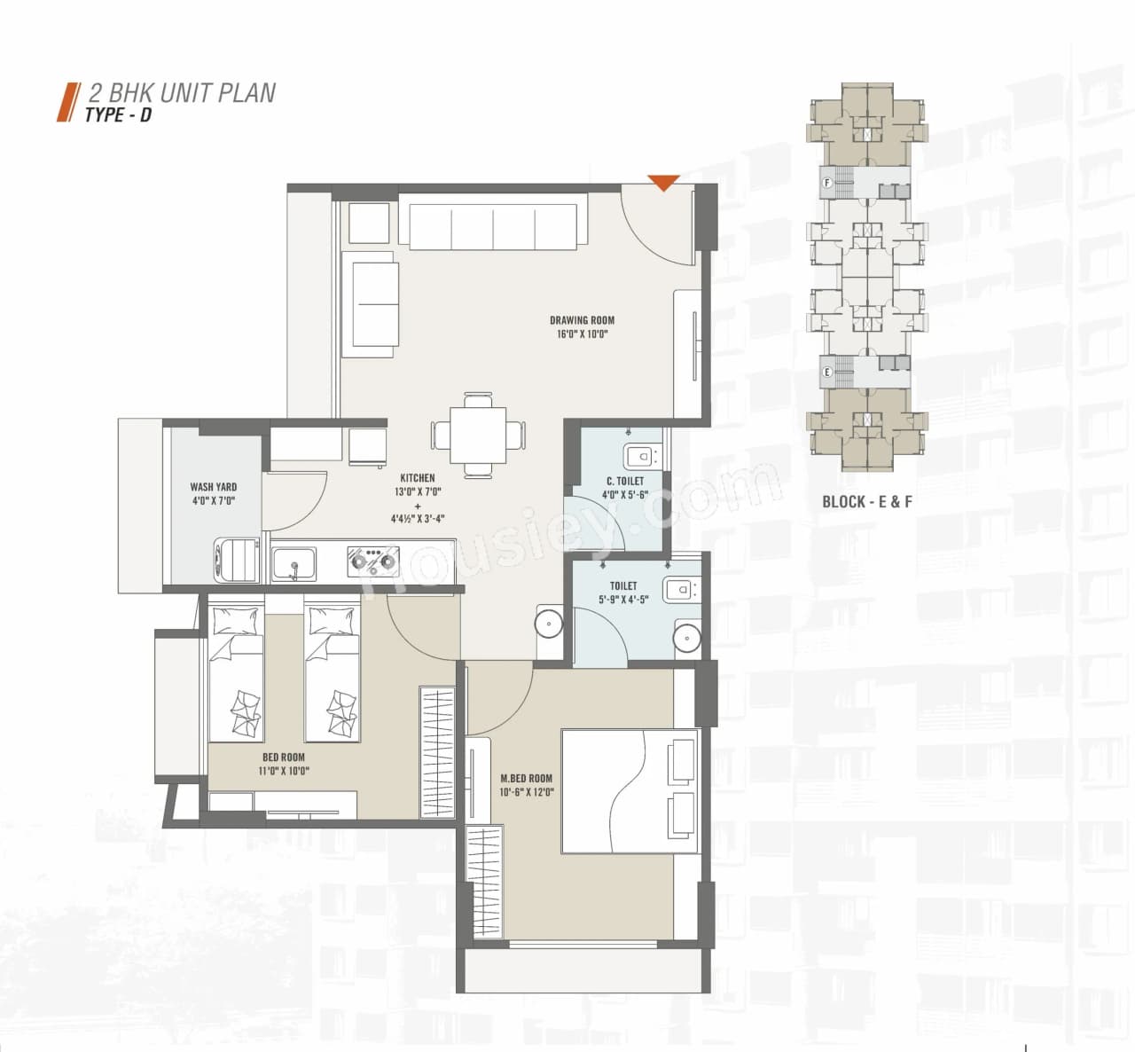 Unit plan - 648 sq.ft.