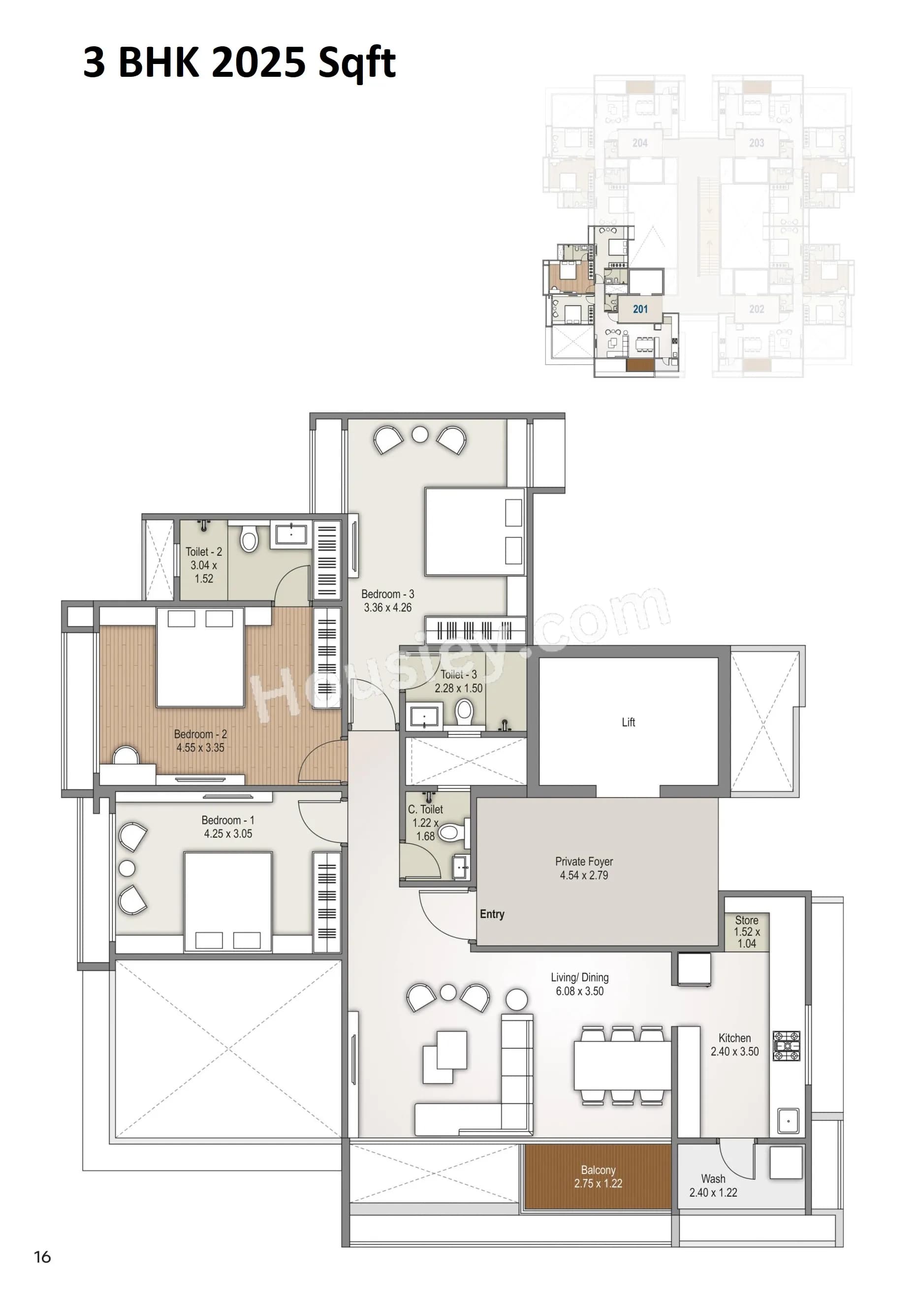 Unit plan - 1113 sq.ft.