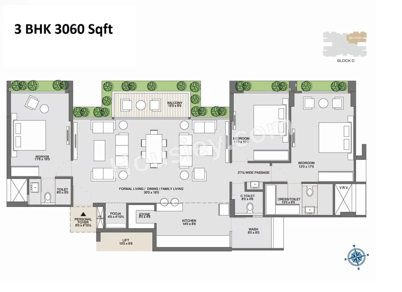 Unit plan - 1621 sq.ft.