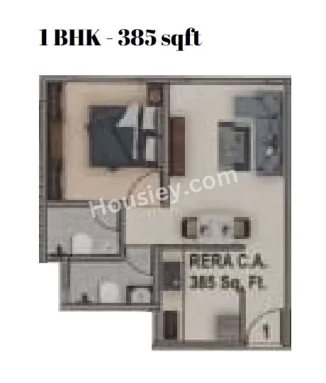 Unit plan - 385 sq.ft.