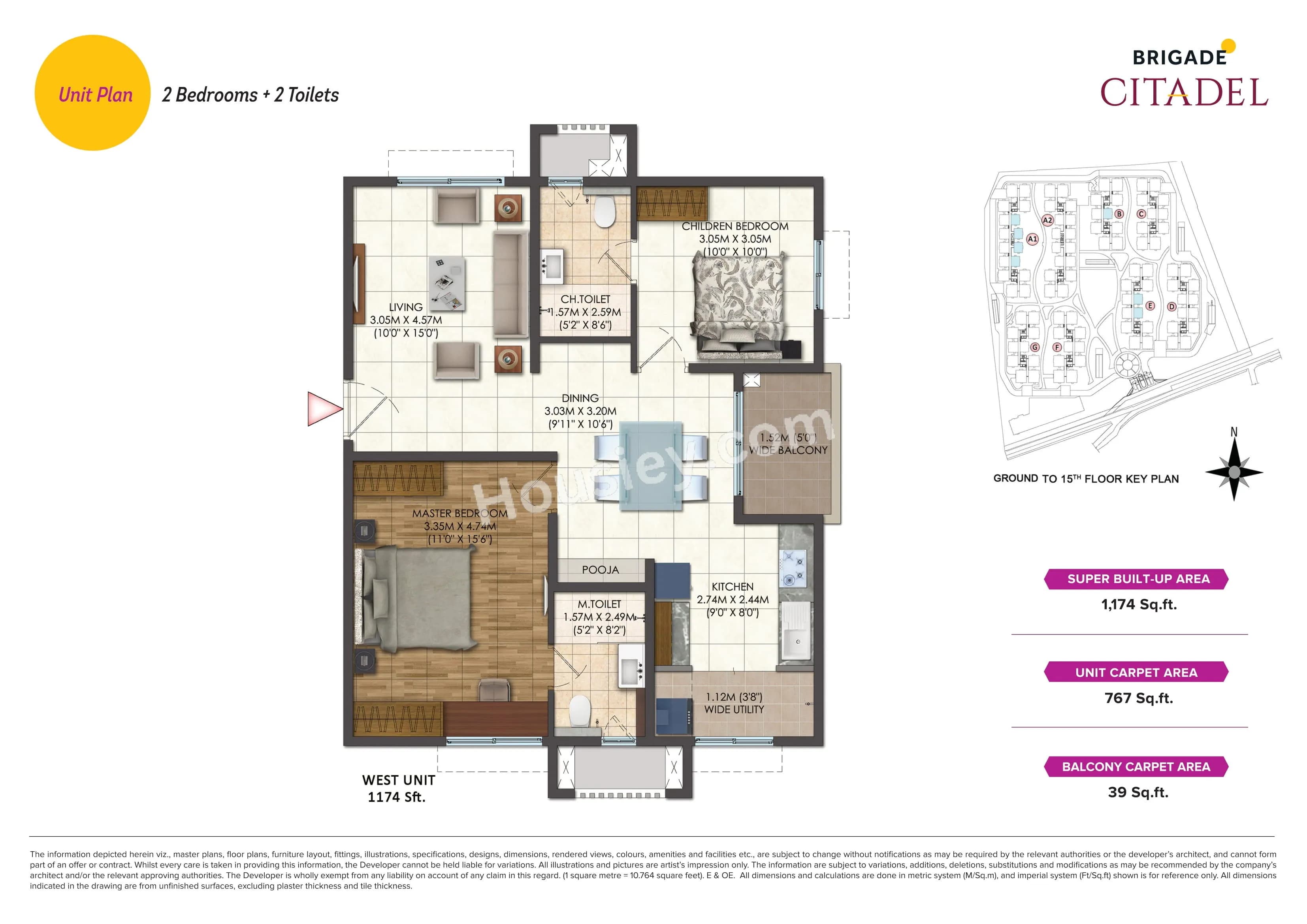 Unit plan - 821 sq.ft.