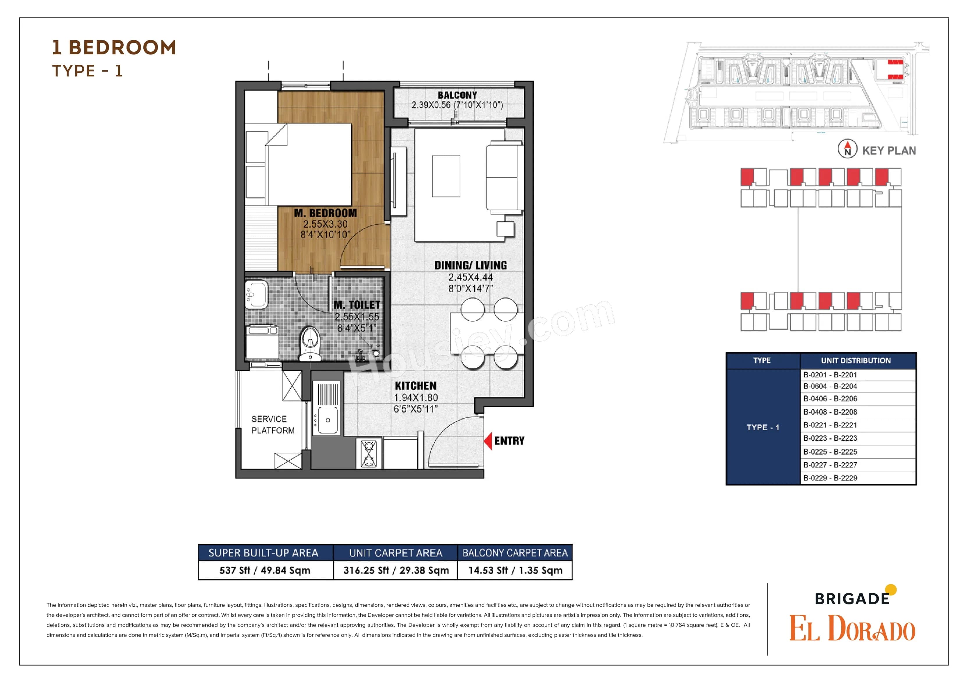Unit plan - 316 sq.ft.