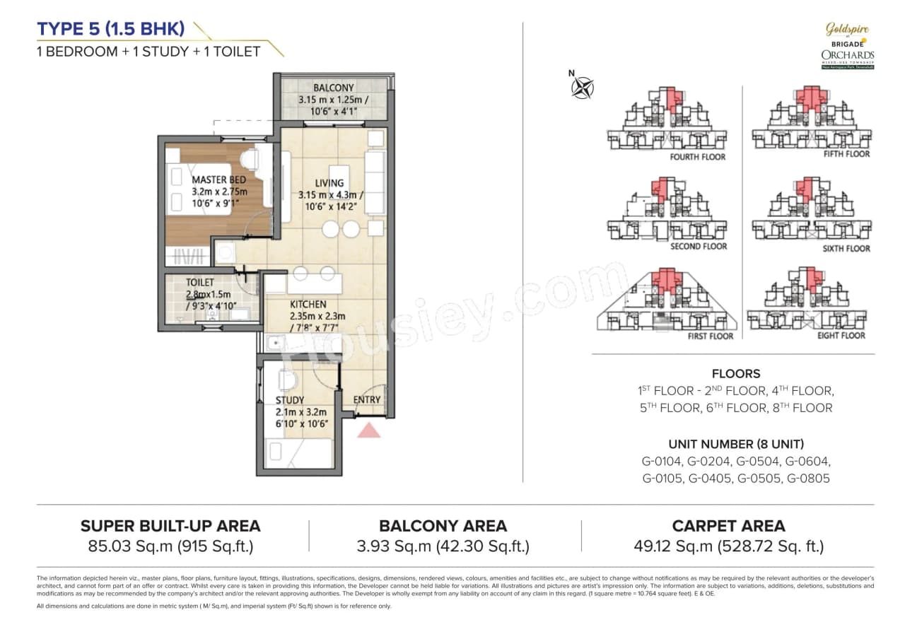 Unit plan - 622 sq.ft.