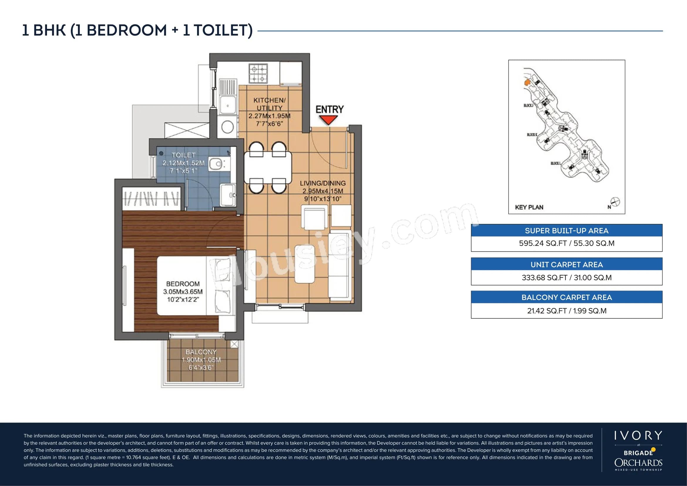 Unit plan - 404 sq.ft.