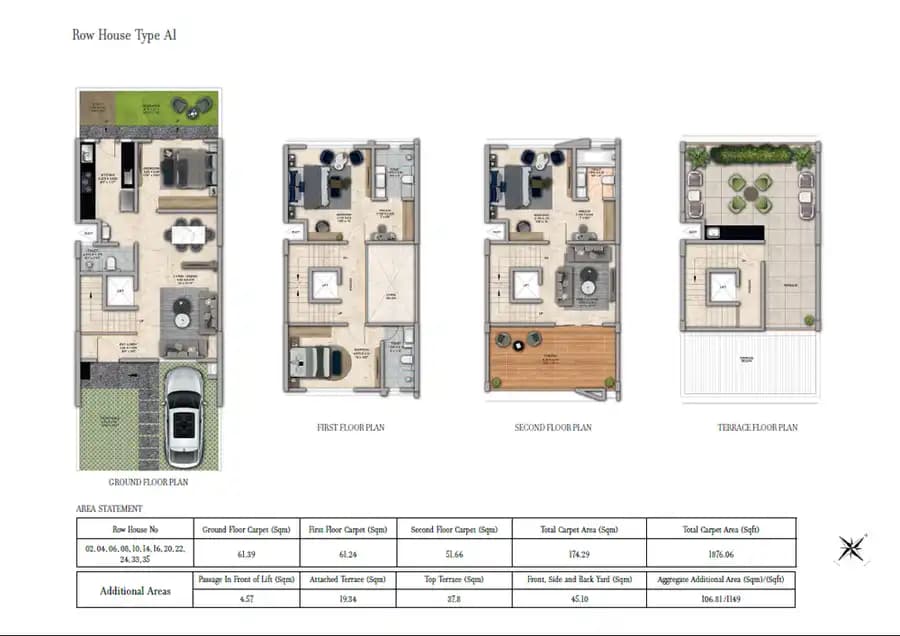 Unit plan - 1876 sq.ft.