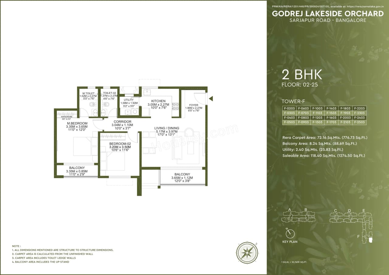 Unit plan - 776 sq.ft.