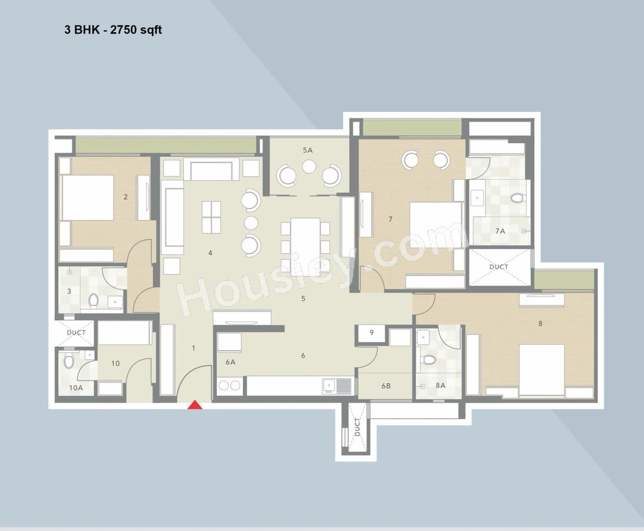 Unit plan - 2750 sq.ft.
