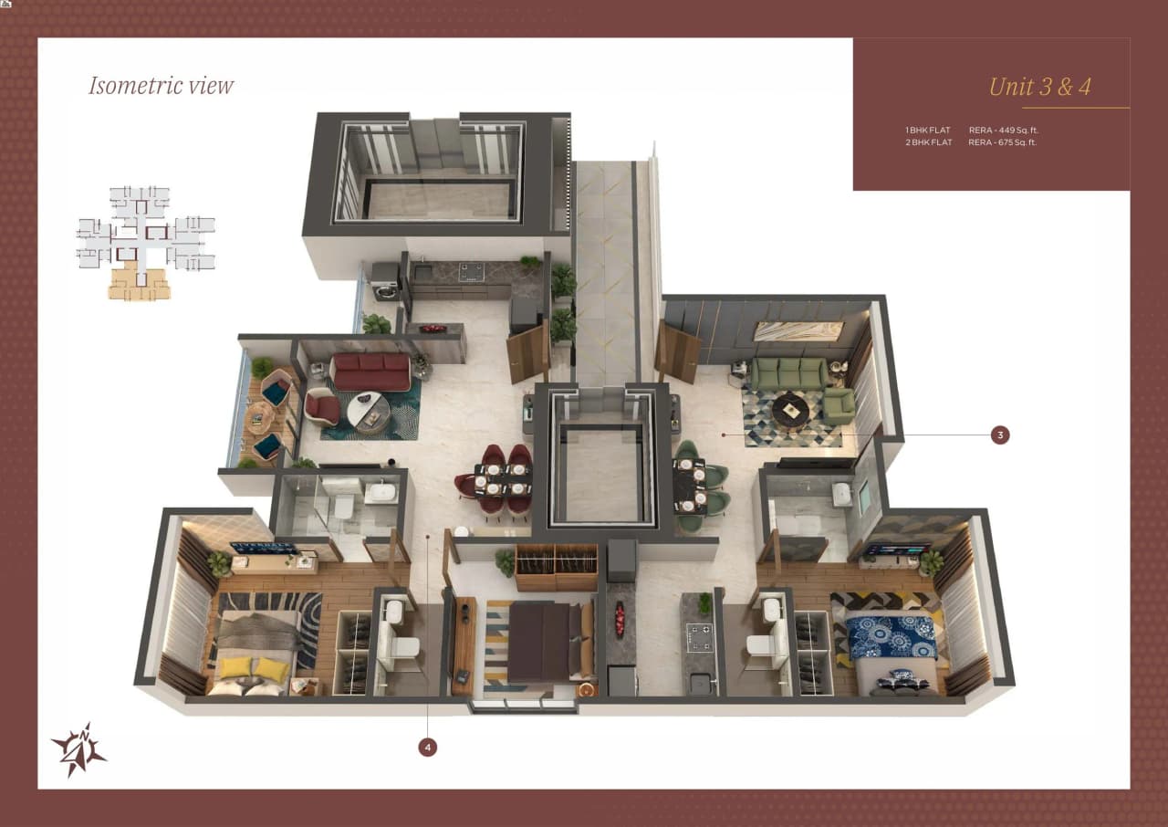 Unit plan - 449 sq.ft.
