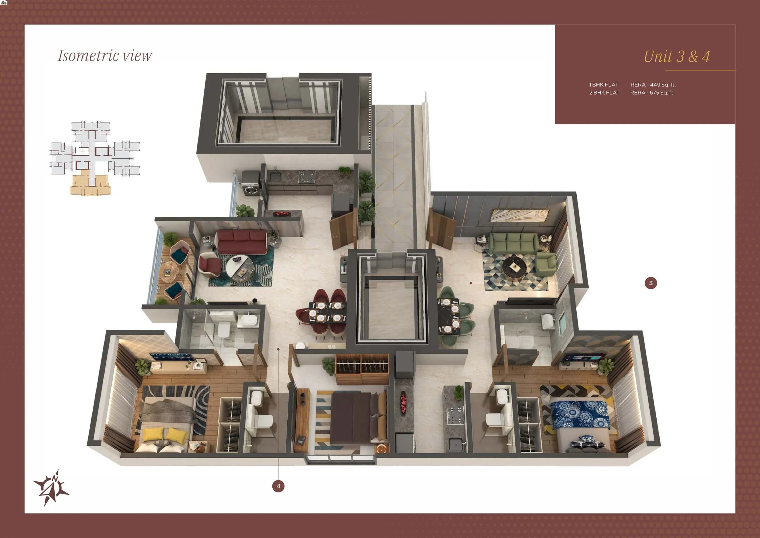 Unit plan - 449 sq.ft.