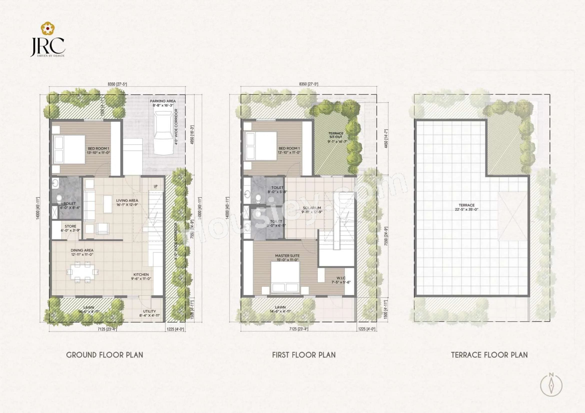 Unit plan - 1370 sq.ft.