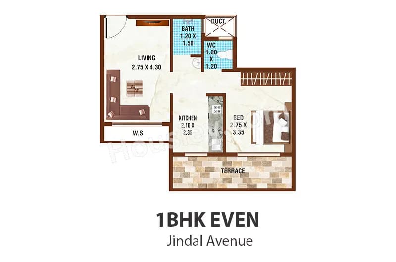 Unit plan - 381 sq.ft.