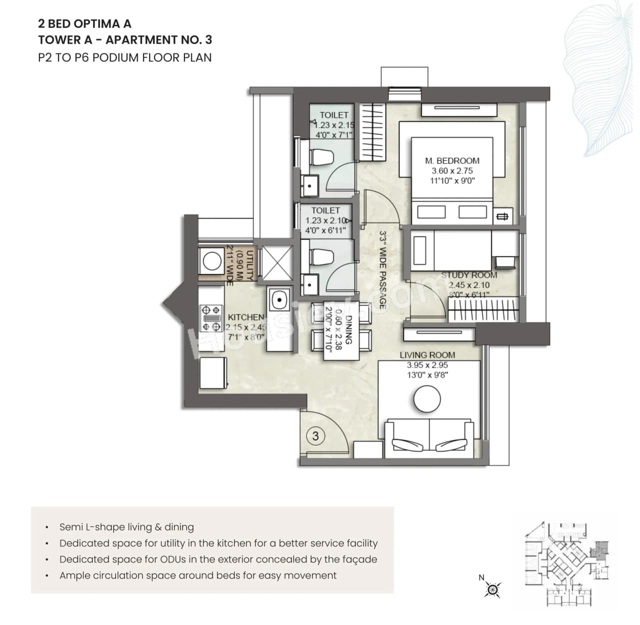 Unit plan - 473 sq.ft.