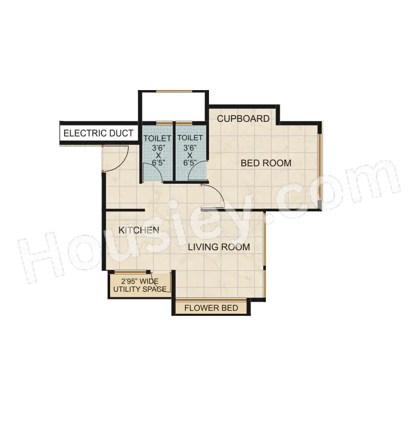 Unit plan - 352 sq.ft.