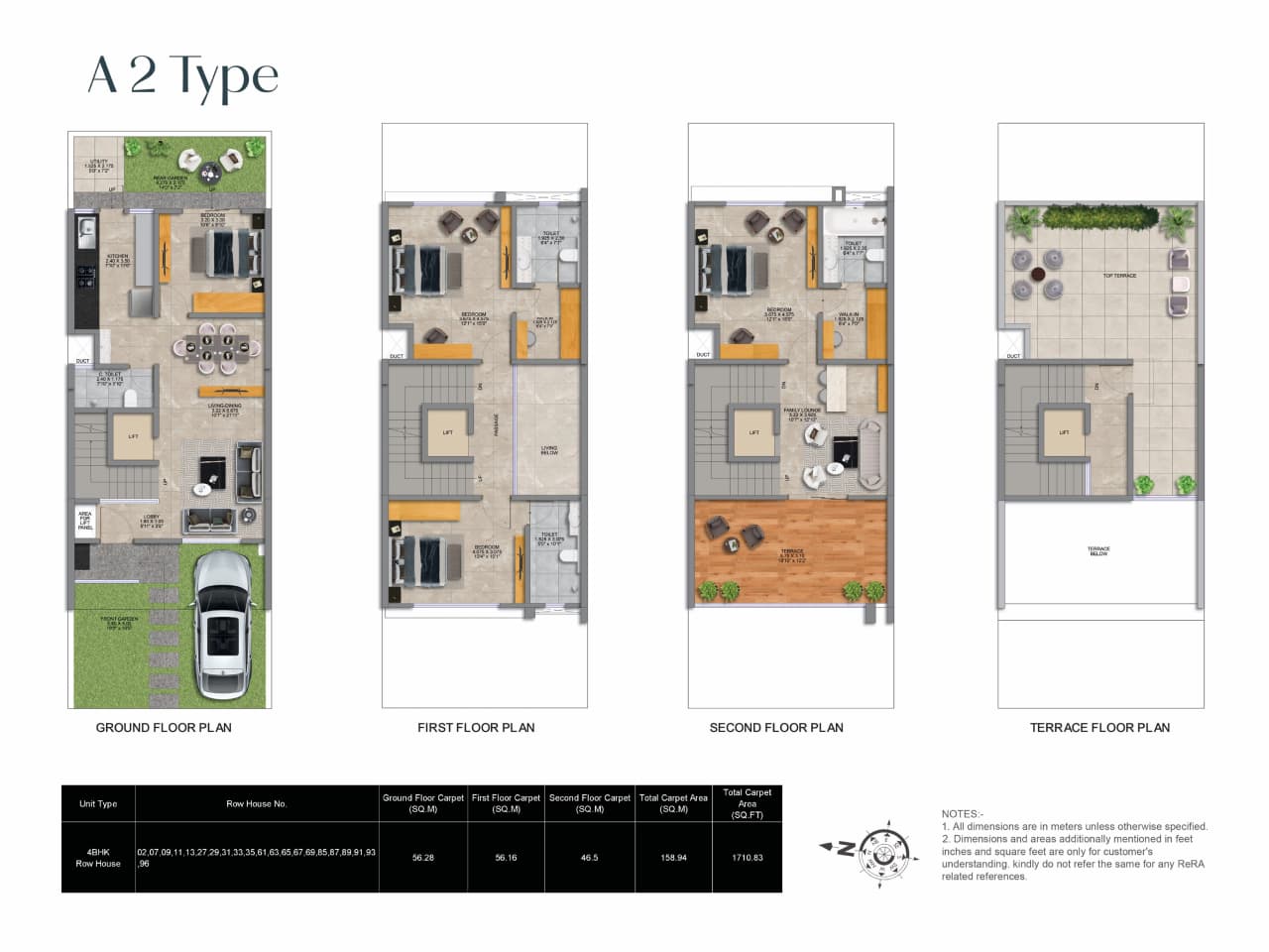 Unit plan - 1700 sq.ft.