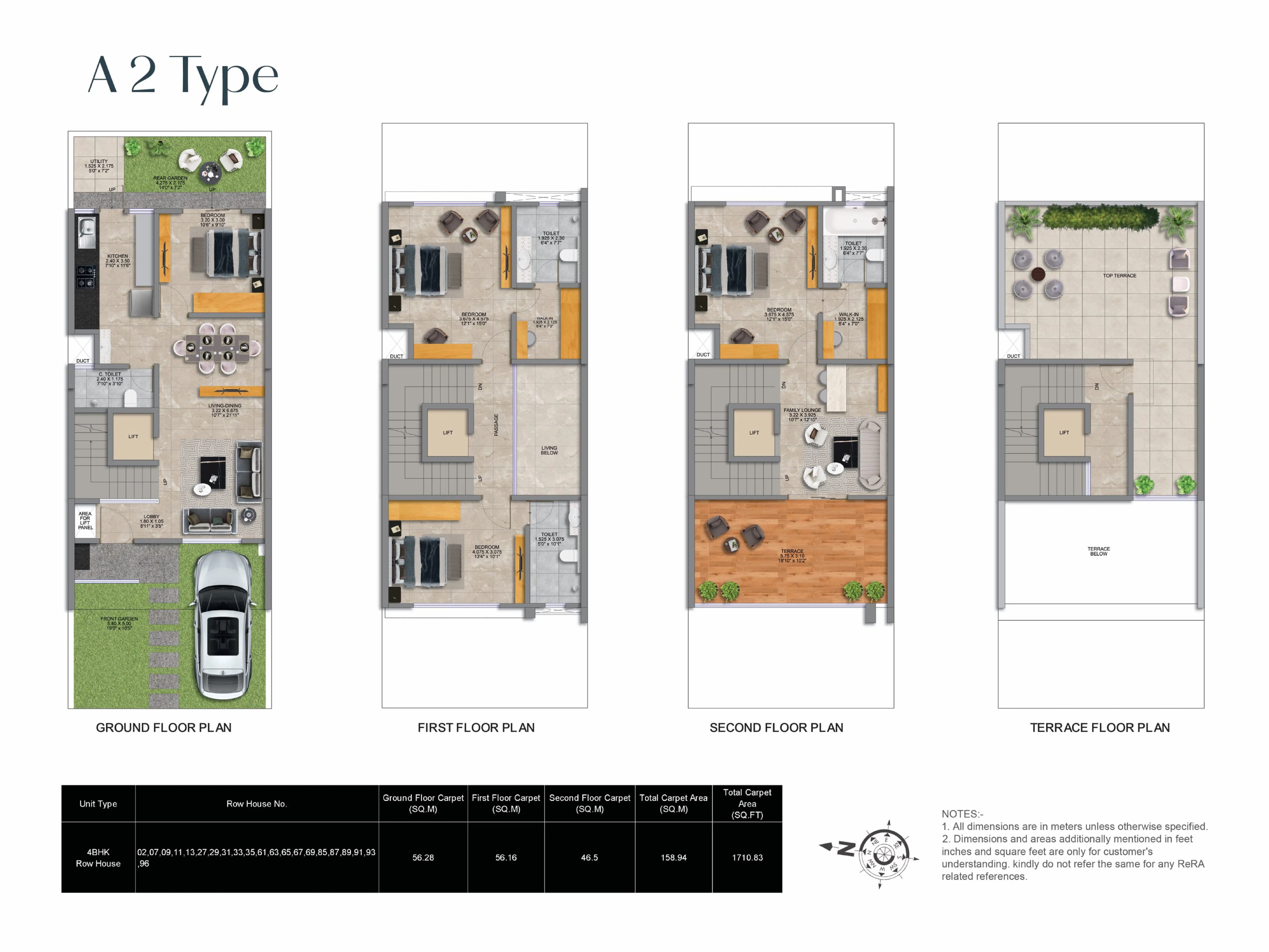 Unit plan - 1700 sq.ft.