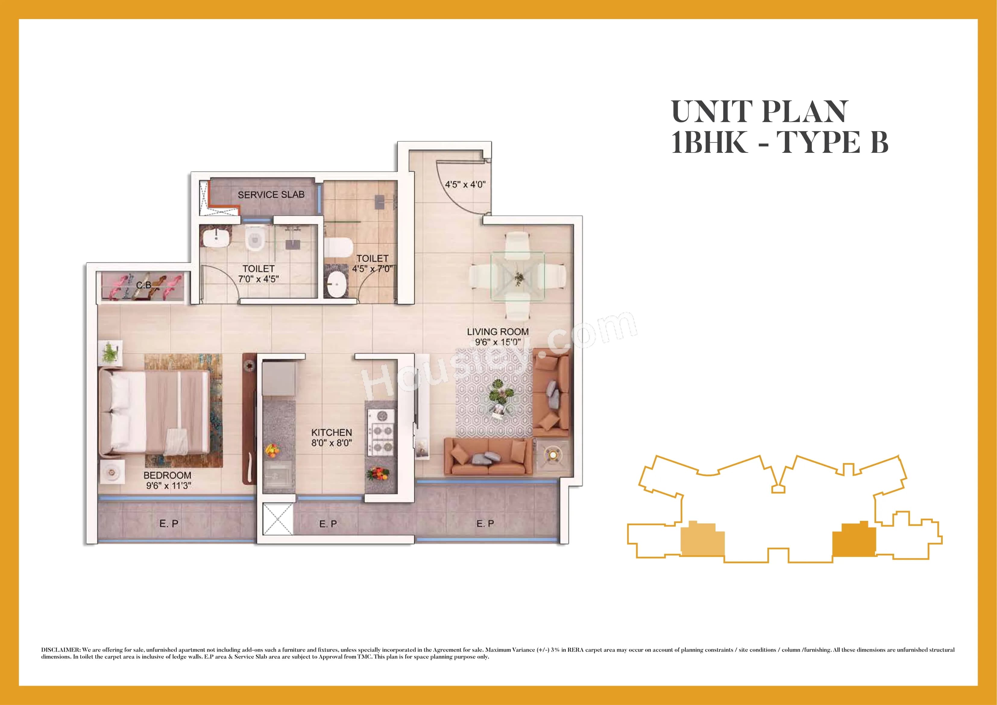 Unit plan - 470 sq.ft.